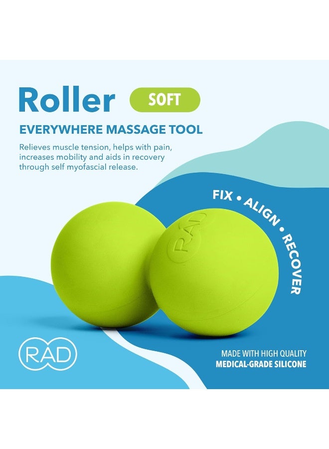 RAD Roller Soft I Myofascial Release Tool I Low Density I Self Massage Mobility and Recovery I Green - Image 2